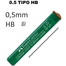 MINAS 0.5 MM HB FABER CASTELL