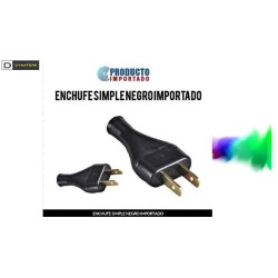ENCHUFE PLANO NEGRO 099-EPEM