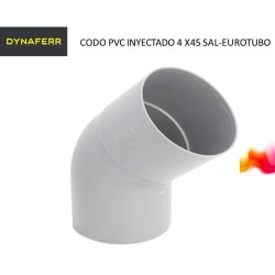 CODO PVC INYECTADO 4 X45...