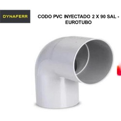 CODO PVC INYECTADO 2 X 90...