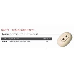TOMACORRIENTE SIMPLE OVAL...