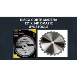 DISCO CORTE MADERA 12" X...