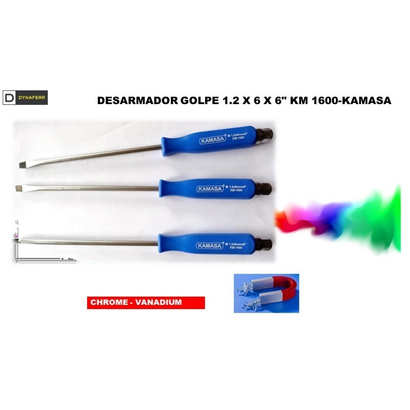 Desarmador golpe 6 X 6" KM 1600-KAMASA