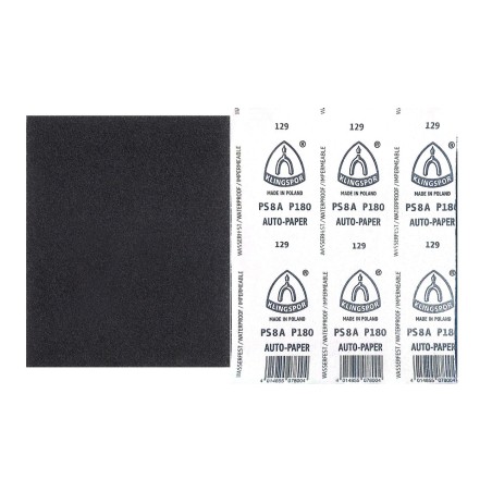 PAPEL LIJA AGUA P180 KLINGSPORT (11pulg x 9pulg /50)